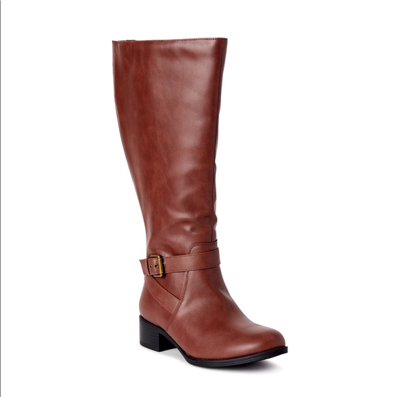 Time and Tru Shoes - Time and Tru Women’s Memory Foam Riding Boot Brown